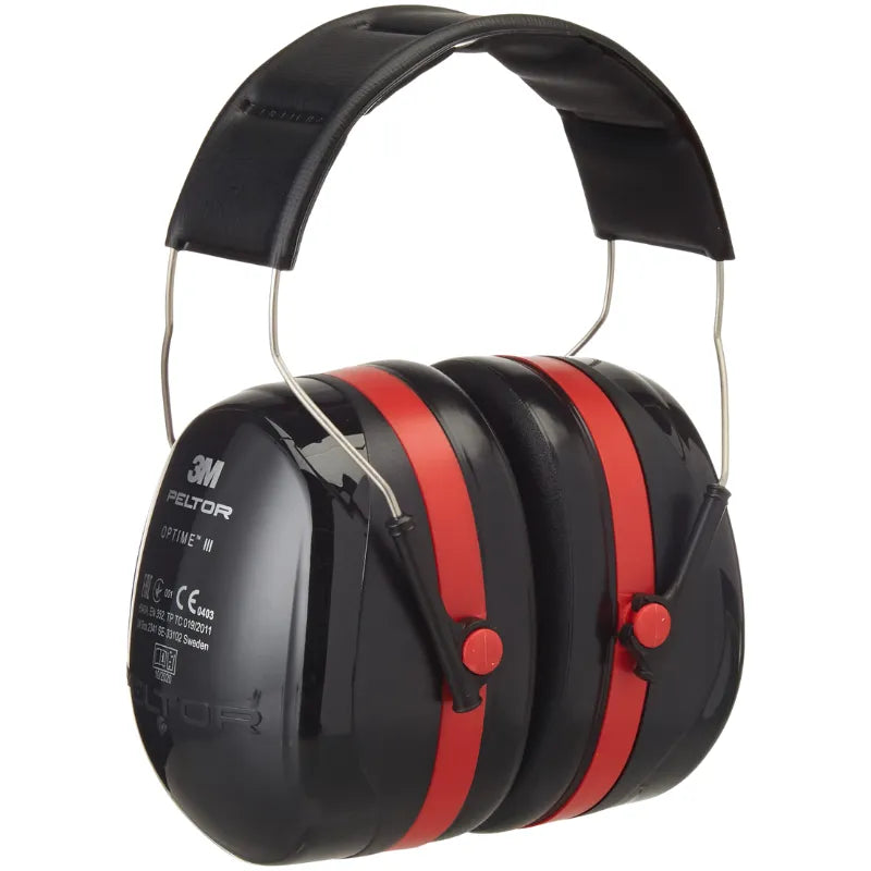 3M Peltor Optime III H540A - H54001, Casque anti bruit, Protection auditive de travail, SNR = 35 dB, Travaux de voirie, Chantiers, Aéroports, Noir, Taille unique