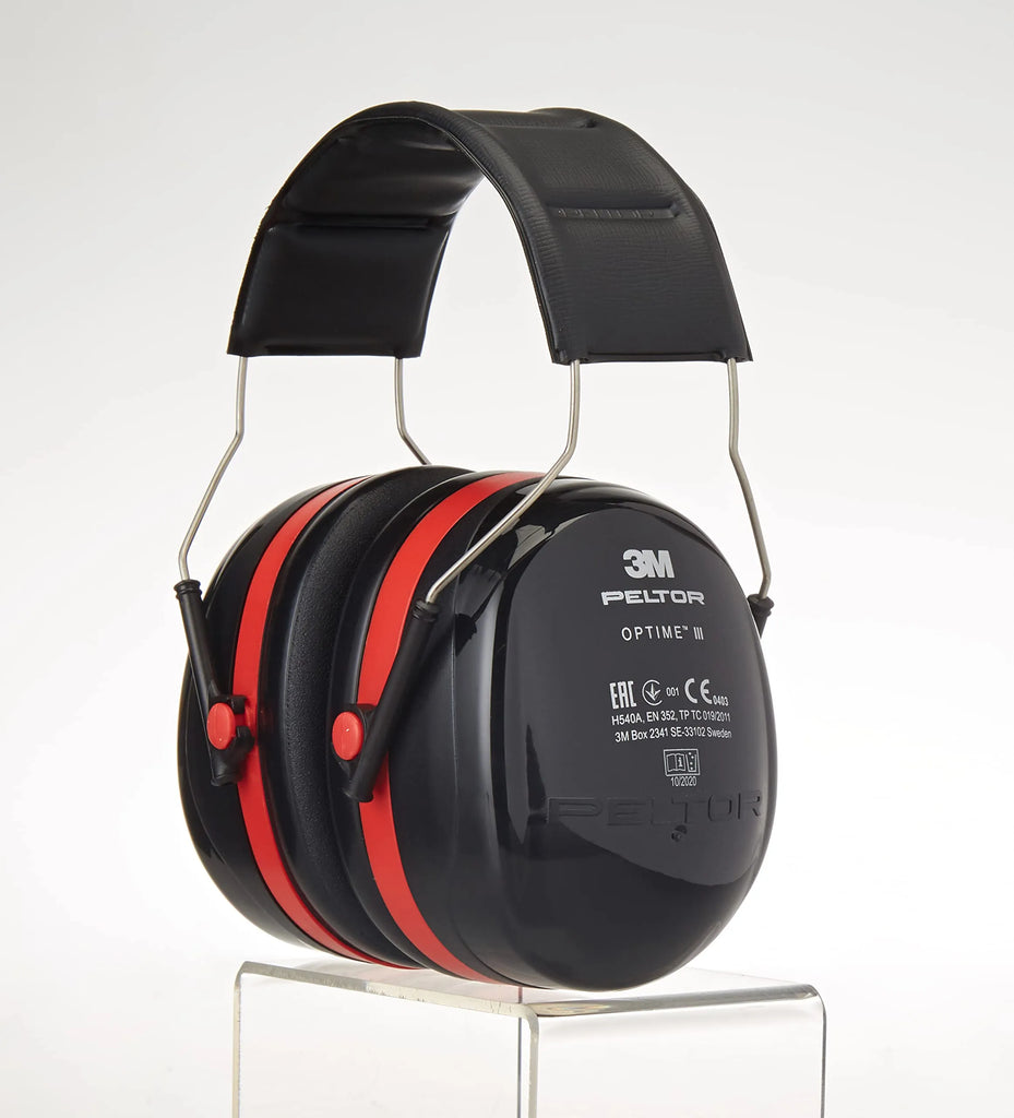 3M Peltor Optime III H540A - H54001, Casque anti bruit, Protection auditive de travail, SNR = 35 dB, Travaux de voirie, Chantiers, Aéroports, Noir, Taille unique
