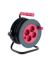 Charger l'image dans la galerie, ENROULEUR 15M avec 4 prises 2P+T - Câble H05VV-F 3G1 mm, 2300W Déroulé