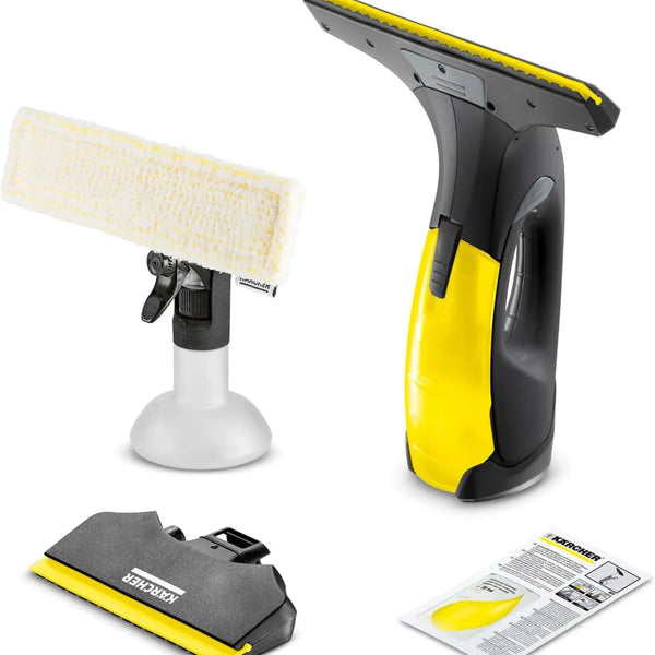 Kärcher WV 2 Black Edition – Nettoyeur de Vitres Sans Fil, 35 min d’Autonomie, 2 Raclettes
