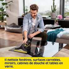 Charger l&#39;image dans la galerie, Kärcher WV 2 Black Edition – Nettoyeur de Vitres Sans Fil, 35 min d’Autonomie, 2 Raclettes
