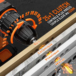 Perceuse Visseuse Sans Fil 20V – 2 Batteries 2.0Ah, 42Nm, 25+1 Réglages, 24 Accessoires