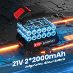 Perceuse Visseuse Sans Fil 20V – 2 Batteries 2.0Ah, 42Nm, 25+1 Réglages, 24 Accessoires