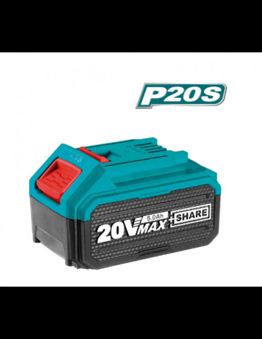 Batterie Lithium TOTAL 5Ah P20S pour Outils Sans Fil - Haute Performance