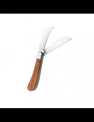 COUTEAU D'ÉLECTRICIEN PROFESSIONNEL 105mm PRO SERPETTE À DEUX LAMES - Outil Essentiel pour le Dénudage de Fils