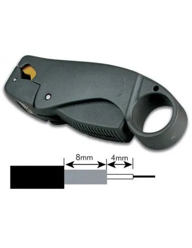 Dénudeur de Câbles Coaxiaux Professionnel - 3 Lames pour RG58, RG59, RG62 - Coupe Précise