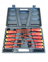 Charger l&#39;image dans la galerie, Jeu Professionnel de 11 Tournevis Isolés VDE - Manche Caoutchouté Ergonomique - Coffret Complet
